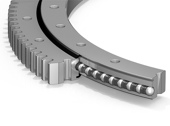 外齿单排四点接触球回转支承